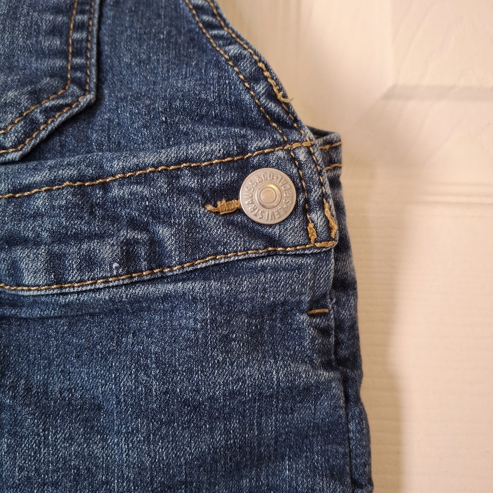 Levi's Dark Blue Kids Denim Overalls - Picture 5 of 7